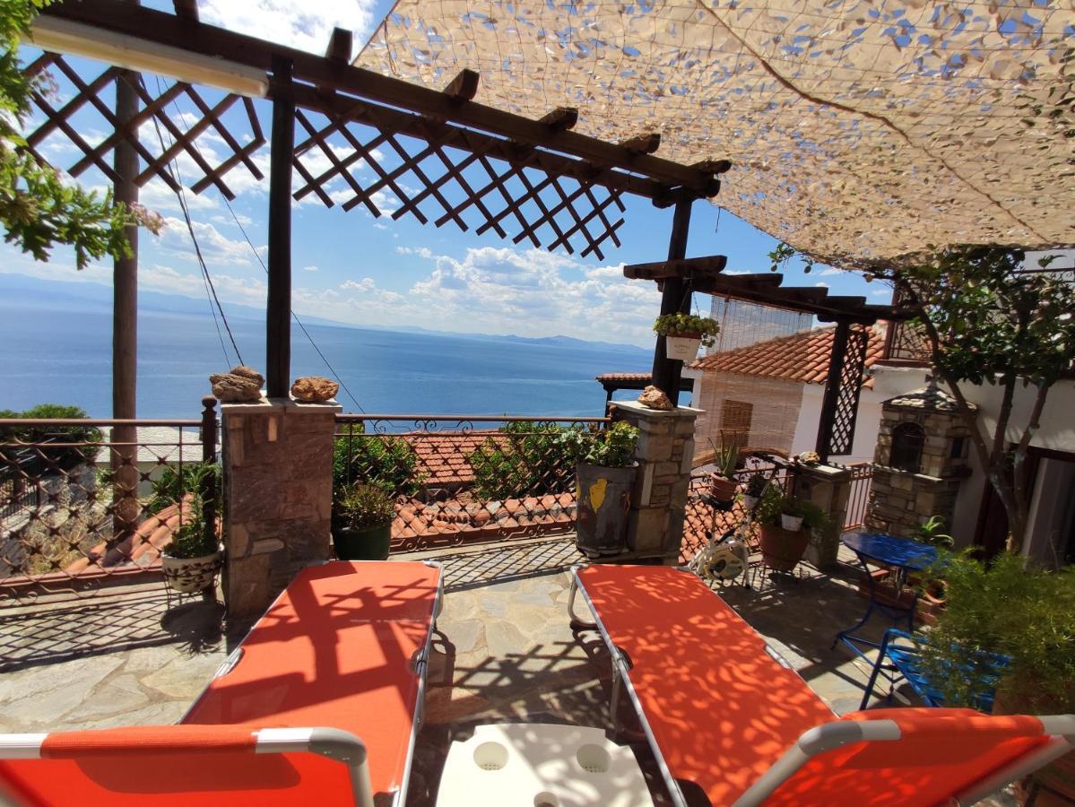 The Pagasetic Balcony - Magestic Sea Cottageヴォロス エクステリア 写真