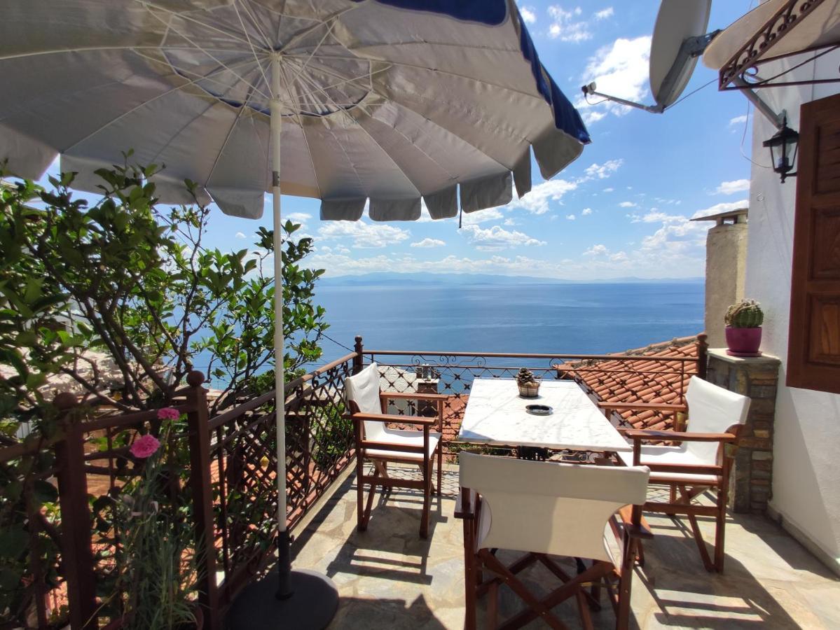 The Pagasetic Balcony - Magestic Sea Cottageヴォロス エクステリア 写真