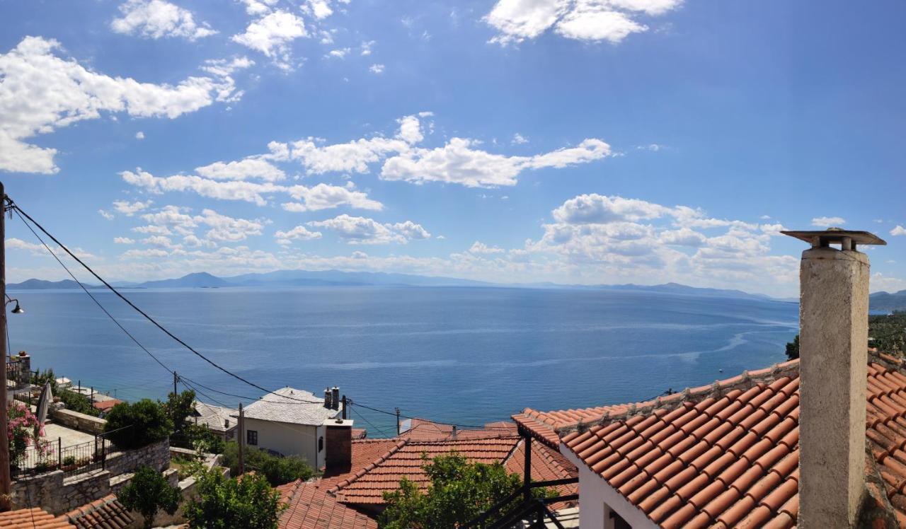 The Pagasetic Balcony - Magestic Sea Cottageヴォロス エクステリア 写真