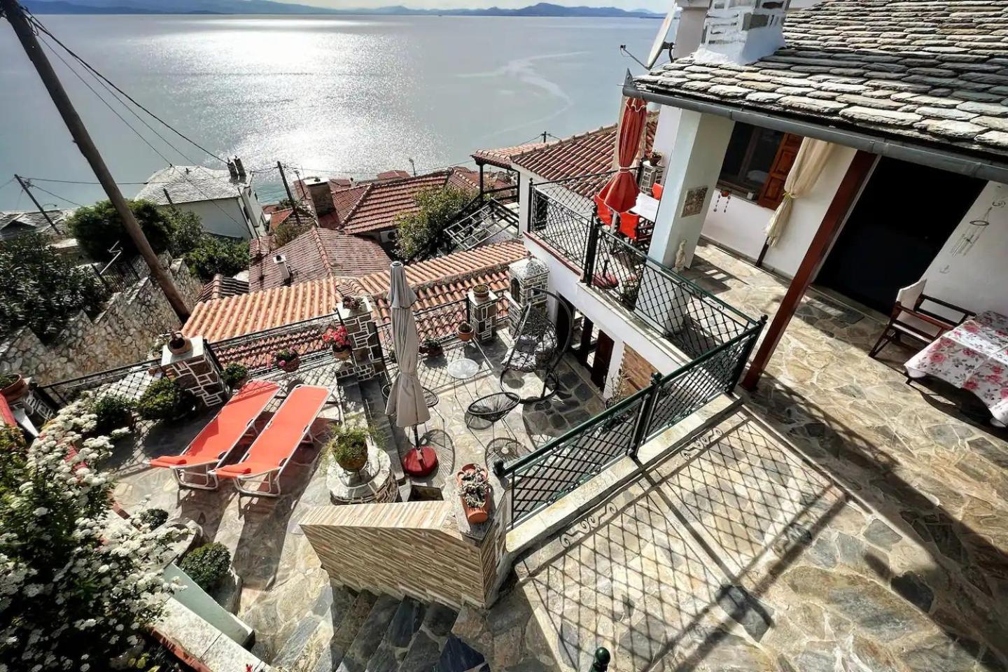 The Pagasetic Balcony - Magestic Sea Cottageヴォロス エクステリア 写真